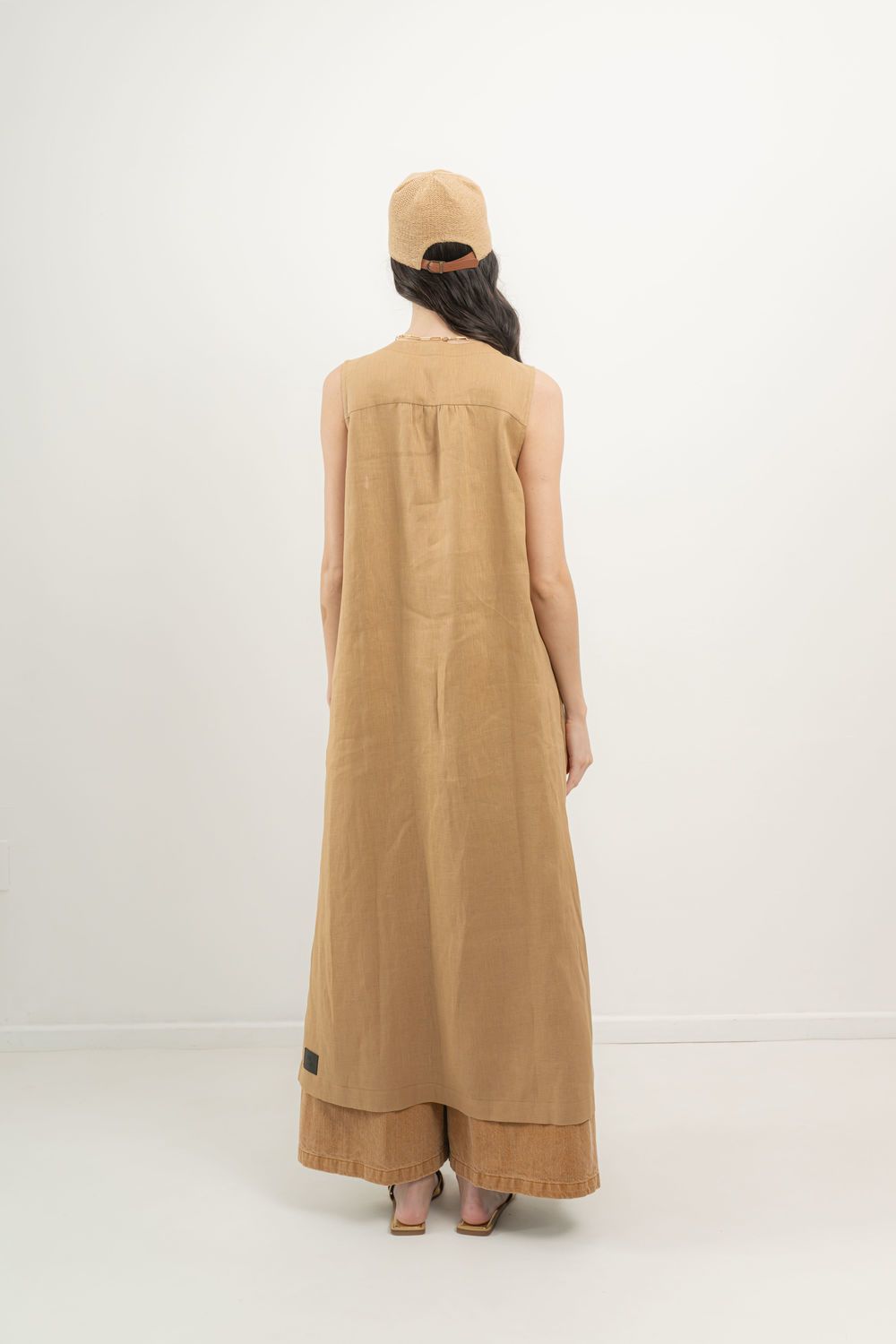 Vestido Milos camel 2