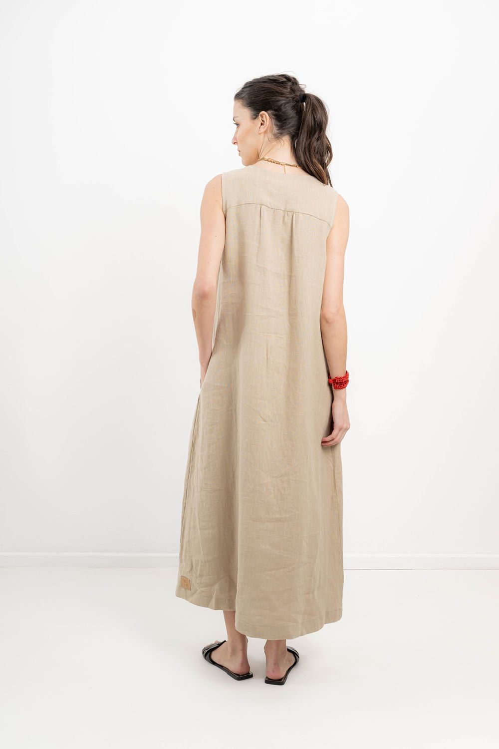 Vestido Milos beige 3