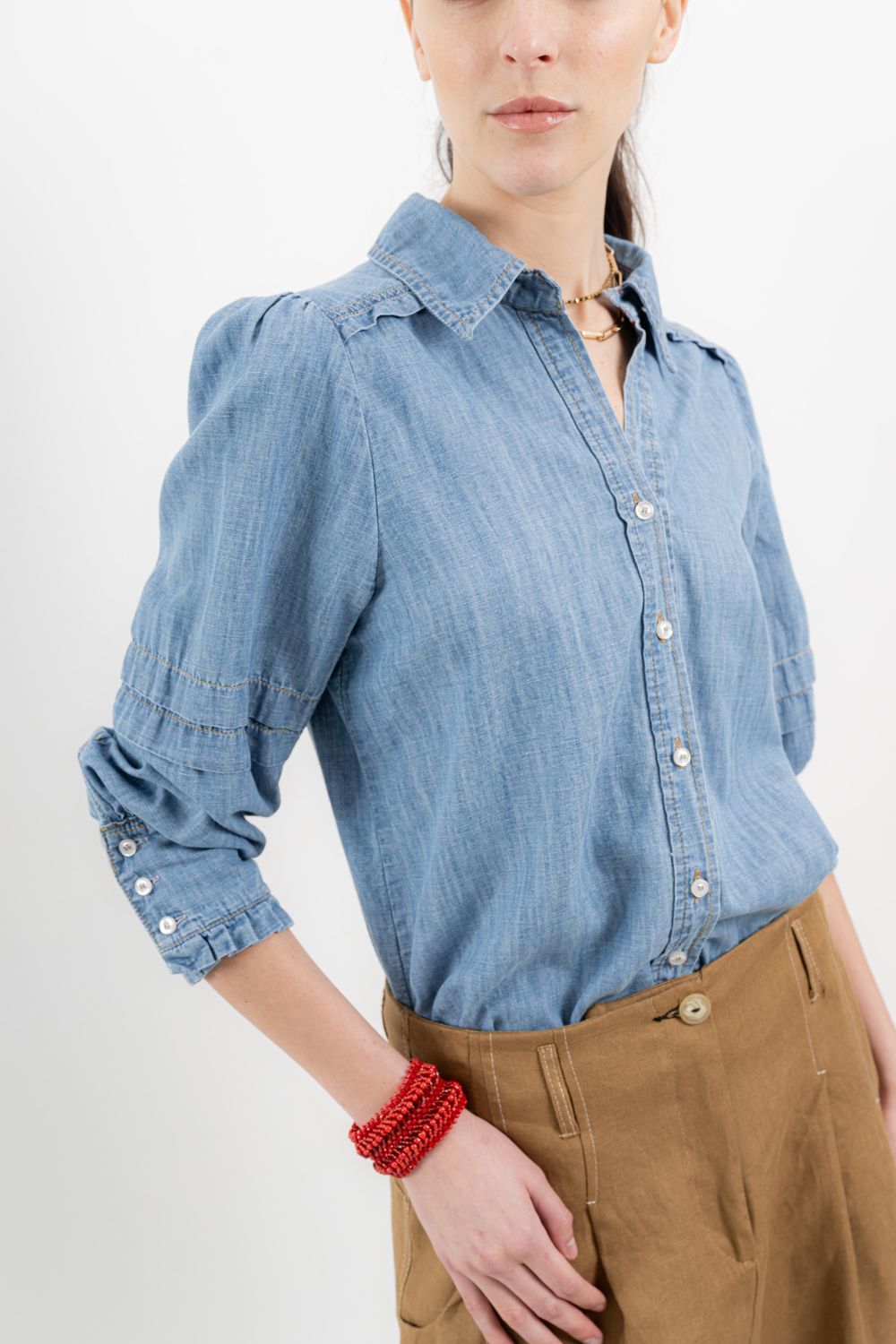 Camisa Paloma Jean celeste 0